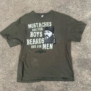 90s Duck Dynasty "Mustaches Are For Boys, Beards Are For Men" T-Shirt #humor